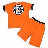 ドラゴンボール超（スーパー） パジャマ 道着タイプ 半袖Tシャツ スーツ キッズ 男の子 ボーイズ fo-23pj01孫悟空140cm