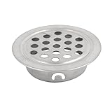 uxcell　エアベント　エア換気　シルバートーン　丸形　キャビネット用　金属　25mm対応