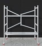足場 高所作業台 500kg 足場台 足場板 作業用踏台 作業台 折りたたみ 移動足場 ステップ 踏台 作業 折りたたみ足場 高所 移動 式 可搬式作業台 足場用 作業台折りたたみ 脚 折りたたみ作業台 折りたたみ式足場 移動式足場 作業用足場 道具が置ける幅広ステップ 軽量 持ち運び便利 (135*120*60)