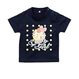 BabyChips LOVERY カップケーキ(名入れ半袖ベビーTシャツ) 80 ネイビー
