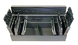 Chicago Latrobe 150 Series High-Speed Steel Jobber Length Drill Bit Set with Metal Case, Black Oxide