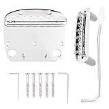 テールピースセット、素晴らしいビブラートスチールトレモロアーム、ギター用ブリッジの高さ調整Mustang Guitar