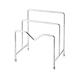 まな板 スタンド 鍋蓋 スタンド 収納 ラック キッチン 片付け キッチン 収納 棚 鍋 収納 ステンレス製 鍋蓋 &amp; まな板 スタンド