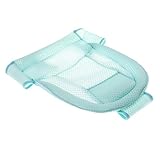 B Blesiya ベビーバス　シャワーネット　バスネット　赤ちゃん　入浴　補助ネット　約69 x 60cm　全3色 - ライトグリーン