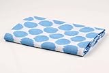 Bacati Ikat Blue Dots One Swaddling Muslin Blanket Single by Bacati [並行輸入品]