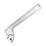 【CRSHIP】ハンドルステム ロックリング フックレンチ 51-121mm 大 バイク用品 リアショック調整 リングナット 締め 緩め 作業　おすすめ (L)