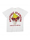 (ヒステリックミニ) Hysteric Mini GIZA45 SUPER POP MINI ビッグシルエット半袖Tシャツ 120cm ホワイト