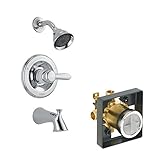Delta Delta KTSDLA-T14438-CH Lahara Tub/Shower Kit Pressure-Balance Single-Function Cartridge, Chrom