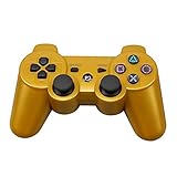YWRB SONY PS3コントローラー2.4GHzのデュアルショックのBluetoothゲームパッドジョイスティックワイヤレスコンソールのためのソニーのプレイステーション3 SIXAXIS Controleのための (Color : Gold)