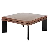 こたつテーブル ウォールナット こたつ 80×80cm 正方形 こたつ単品