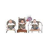 チョコレート円、携帯用ファブリックチェアハーネス (Totseat) (x 6) - Totseat Chocolate Circles, Portable Fabric Chair Harness 