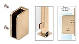 CRL Brushedステンレス3 / 8 " Right Handフラットバックポストガラスクランプ