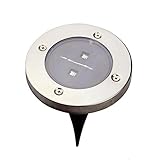 amzmonnsuta 2LED　埋め込み式 ライト ソーラーパワーグ 屋外照明 防犯・危険防止　広場・庭・芝生　防水ランプ　省エネ（ウォームホワイト）