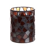 Led Candle,Home Impressions Flameless Wax Candle lantern lights With Timer,Wedding Decor,Brown Irreg