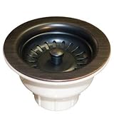 3.5 in. Kitchen or Bar Sink Basket Strainer (Oil Rubbed Bronze) [並行輸入品]