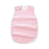 綿100% 6重ガーゼ 寝袋 夏冬 ベビー 出産祝いスリーパー 高品質スリーパー ベビーサイズ ギフト M（40*60cm）