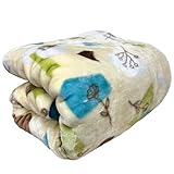 シンプルフレッシュ(Simple Fresh) ブランケット 毛布 シングル 洗える ニューマイヤー ナチュラルガーデン グリーン ポリエステル 140cm×200cm