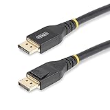 StarTech.com DisplayPort 1.4ケーブル／アクティブ／10m／8K60Hz 4K120Hz／VESA認証品／HBR3 HDR10 MST DSC1.2 HDCP 2.2／抜け防止機構付き／オス-オス／DP8K／ディスプレイポート／モニターケーブル DP14A-10M-DP-CABLE