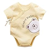 baby fruit 夏 ベビー服 半袖ロンパース 女の子 男の子 動物 プリント コットン 可愛い 三角 ボディースーツ 4色 BQ1508 イエロー 59cm