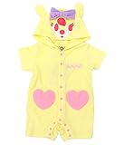 ANAP KIDS キャラクターパイル着ぐるみロンパース イエロー 70