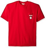 NCAA North Carolina State Wolfpack野球フレーム半袖ポケットTシャツ、XL、レッド