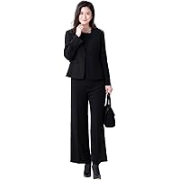 [ルルコ] ブラックフォーマル レディース 喪服 洗える ウォッシャブル 大きいサイズ パンツスーツ 7256164 ワイドパンツ