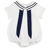 Junda　ベビー服　夏　はいはい　ロンパース　綿　ネイビー服