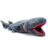 ZHONGXIN MADE フリルサメぬいぐるみ、52cm 海の生き物サメぬいぐるみ、スーパーソフトサメモデルぬいぐるみキッズギフトコレクション女の子男の子誕生日ギフトサメモデルお土産
