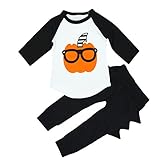 SIEGES ベビー 赤ちゃん ロンパース パンツ 服 新生児服 スウェット かぼちゃ小怪獣柄 春秋 2セット (90cm)