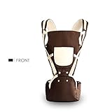 SONARIN 3 in 1多機能フロントHipseatベビーキャリア、ポリエステルコットン、9つのキャリーポジション、大型ポケット、フリーサイズ、人間工学に基づいた、安全で快適な、子供の成長に適応、