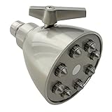 LASCO 82297SN Speakman Style 8-Plunger Showerhead with 4-Inch Face, All-Brass Construction, Satin Ni