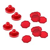 SunniMix 4ピース　高品質　フルサイズ　フェルトプッシャー　エアホッケー　耐久性　ズパドル　10ピース　オクタゴンパック　