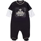 Gerber新しいOrleans Saints Baby Boy Sleep & Play ブラック