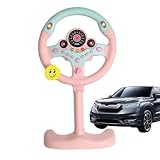 ハンドルおもちゃ - 子供の車のおもちゃ ドライブハンドルおもちゃ 垂直シミュレーションステアリングホイールおもちゃ インタラクティブな運転おもちゃ 光、音楽、サウンド付きカーシート用ハンドルおもちゃ 男の子、女の子向けの運転席ごっこおもちゃ