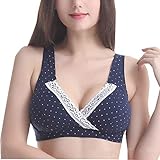 Te Fiti 授乳ブラジャー 授乳ブラ パッド マタニティブラ ノンワイヤー 綿 産前産後兼用(XXL)