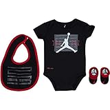 NIKE(ナイキ)エア・ジョーダン 0-6months ブラックJORDAN Retro 11 スタイx 半袖ボディスーツ超豪華3点セット [並行輸入品]
