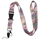 [LAZIRO] Tamagotchi Paradise 用 ネックストラップ 可愛くて安全なカラフルなストラップ 対象年齢 6才以上 様々な子供向けゲーム機に対応（ピンク）