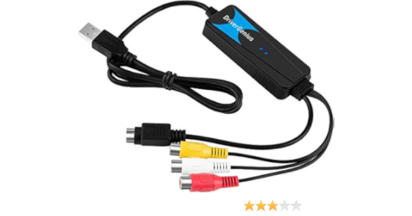 Amazon Co Jp Drivergenius Usb Video Capture Digital Vdc18 Usb Connected Video Capture Cable For Windows And Macos 10 15 Computers Peripherals