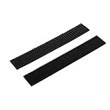 エーモン(amon) 面ファスナーテープ(強力)ノリ付き 25mm×150mm オス・メス各1枚 3958 黒