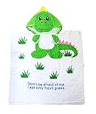 panda family(パンダファミリー) 子供 バスタオル ビーチタオル 動物柄 ポンチョ型 フード付き 恐竜