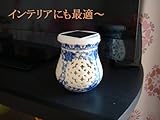 高級陶磁器 LED ソーラーガーデンイルミネーションライト 青花