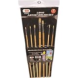 IIT 20085 Long Artist Paint Brush Set 7-Piece [並行輸入品]