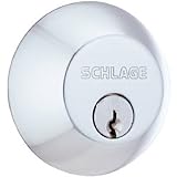 Schlage B62CS V 626 Light Commercial Double Cylinder Deadbolt, Brushed Chrome [並行輸入品]