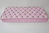 Mod Dots/Strps Pink Quilted Top Crib Fitted Sheet by Bacati [並行輸入品]