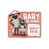 ひつじのショーン ベビーオンボードステッカー ショーン＆ティミー キャラクターステッカー クレイアニメ 車 LCS1267 gs 公式グッズ