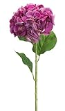 Pack of 12 Purple Hydrangeaプラスチック人工Stemmed花33インチ