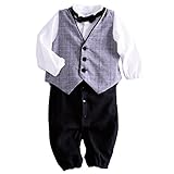 (キャサリンコテージ) Catherine Cottage子供服 男の子 ベビー フォーマル ベスト付きロンパーススーツ 蝶ネクタイ3点セット 60-70... PC091A