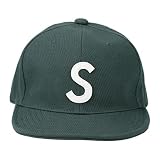 ベーシックエンチ Logo Short Cap Sロゴ ショートつば アンパイヤ キャップ 抗菌 消臭 フリーサイズ ダークグリーン