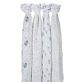 エイデンアンドアネイ ADEN+ANAIS おくるみ 4枚セット モスリンコットン クラシック スワドル ナイトスカイ（2043） SWADDLING WRAPS night sky ベビー ブランケ