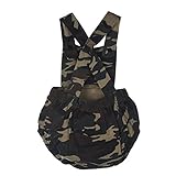 PER カバーオール　ベビー　幼児　赤ちゃん　男の子　女の子　お着替え簡単　袖なし　スリング　迷彩　ハンサム　コットン　通気性 撮影用 (80cm)